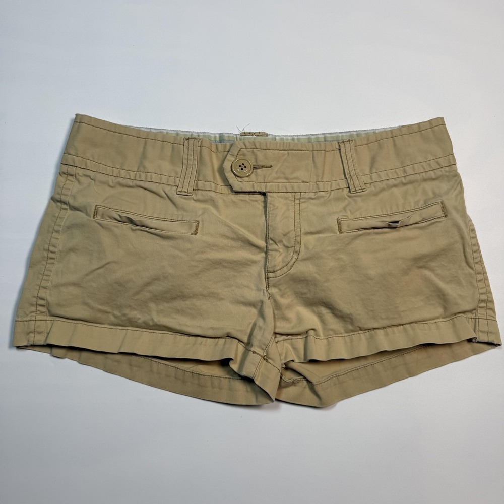 American Eagle Outfitters Shorts Womens 6 Beige Chino Stretch Casual Summer